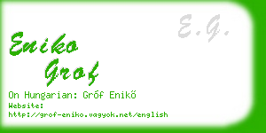 eniko grof business card